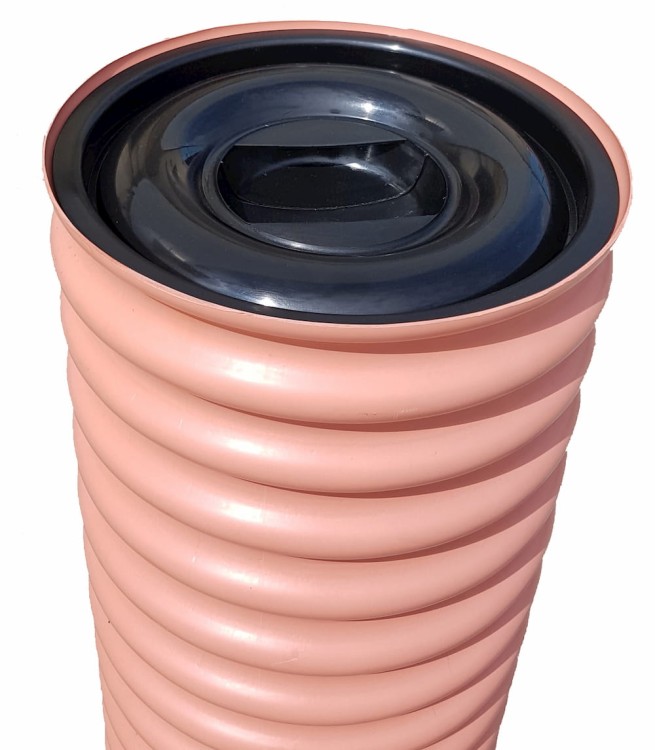 Pokrywa rury karbowanej 315/355 z uszczelką