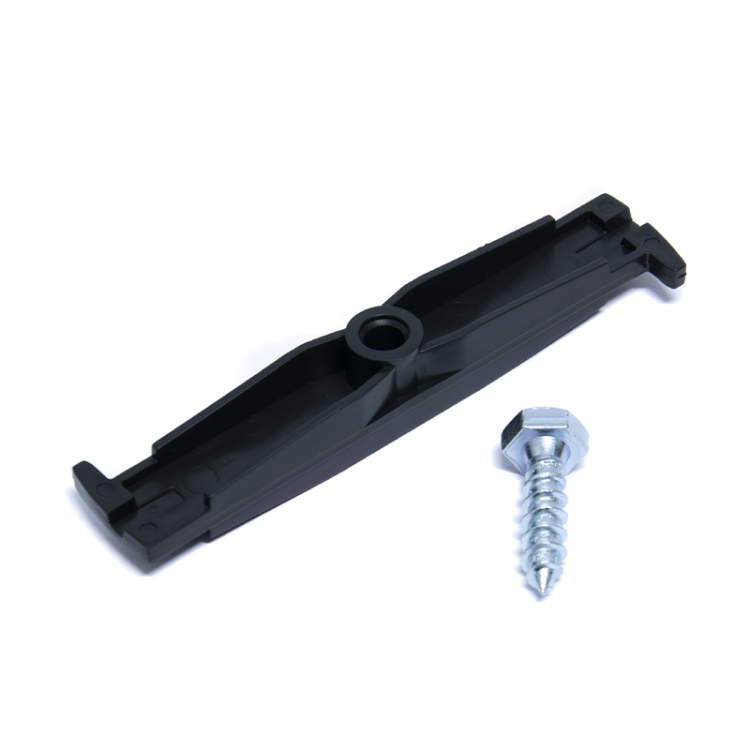 Zestaw mocowania kraty ze srebrną śrubą