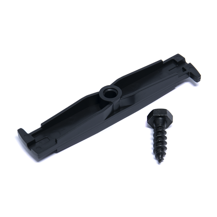 Zestaw mocowania kraty z czarną śrubą