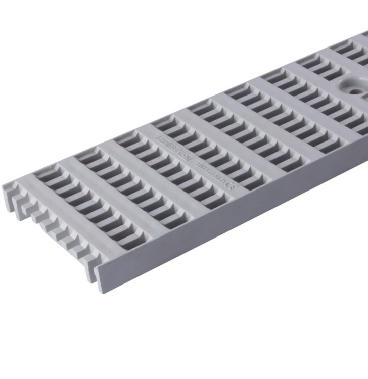 Krata PVC B125 GRID jasny popiel