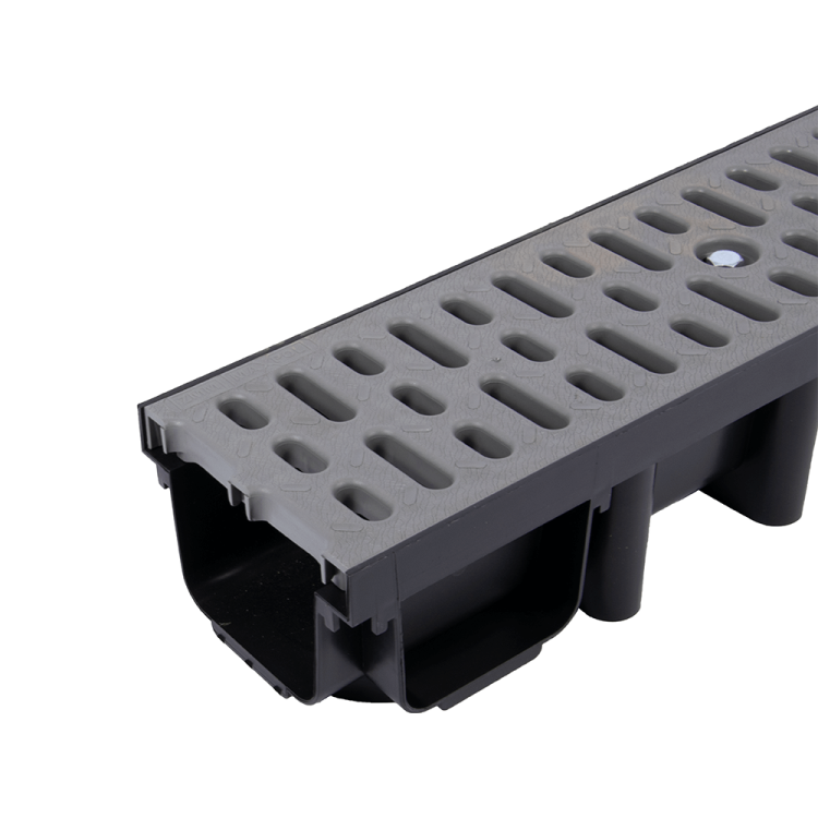 Kanał 98 z kratą PP A15 classic-szary