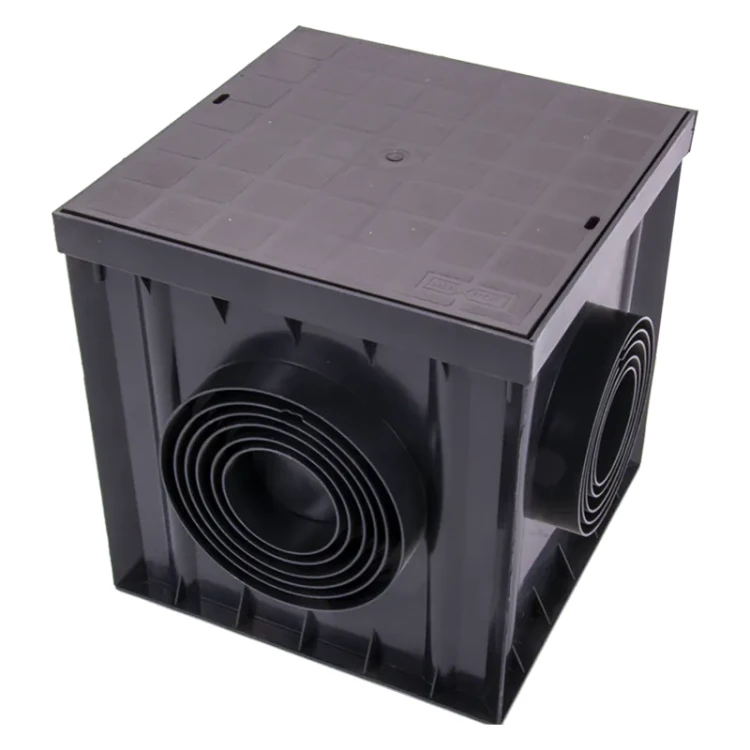 Studnia 300x300 z pokrywą ciemno  brązową