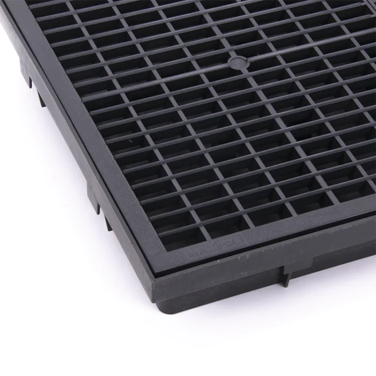 Wycieraczka z kratą PVC grafit