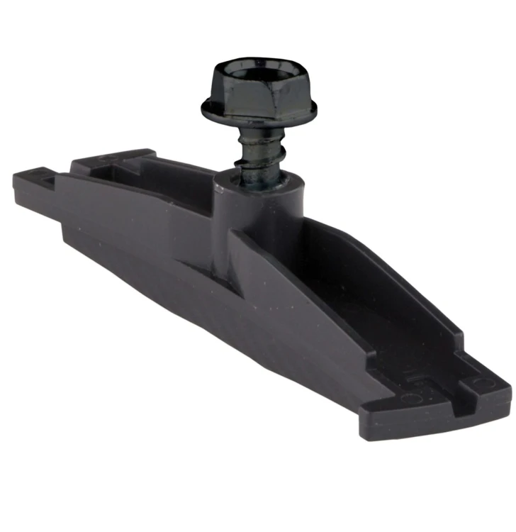 Zestaw mocowania kraty z czarną śrubą