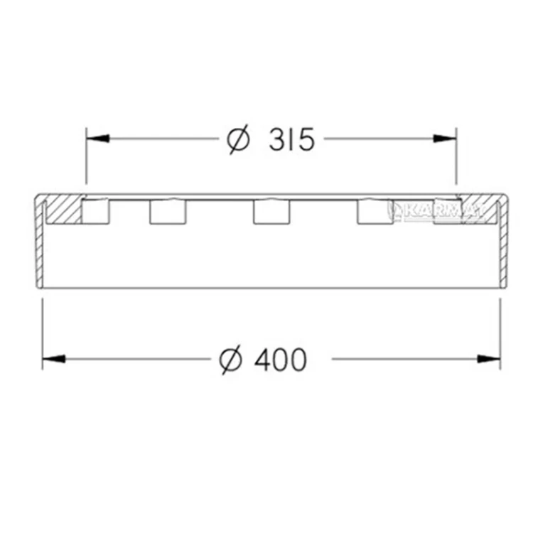 Manszeta redukcyjna do rury karbowanej Ø 400