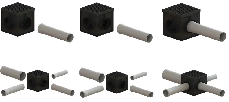 Studnia 290x290 z rusztem żeliwnym A15