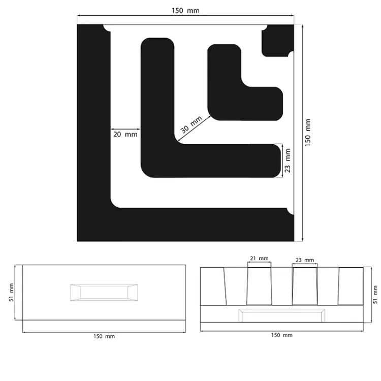 Łącznik grzebieniowy L