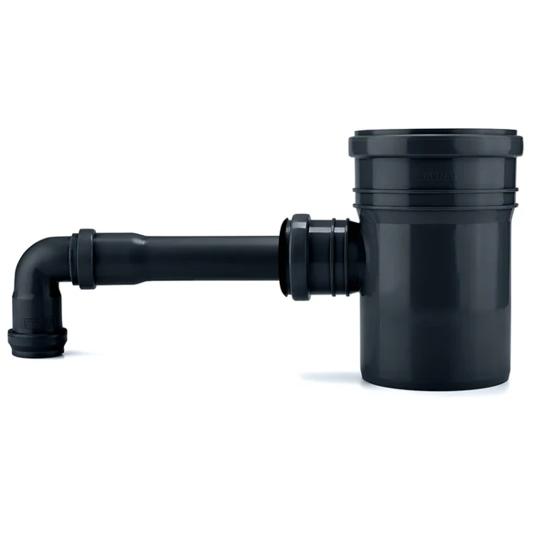 Zbieracz wody opadowej z rurą - Łapacz deszczówki - Grafit