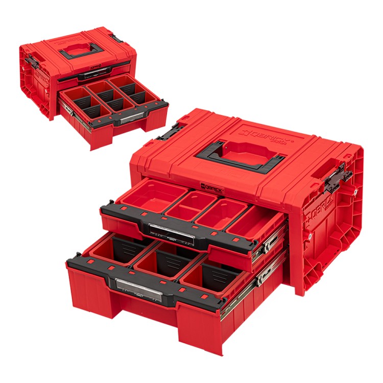 QS PRO RUHD Skrzynka z 2 szufladami PRO DRAWER 2 Toolbox 2.0 Expert