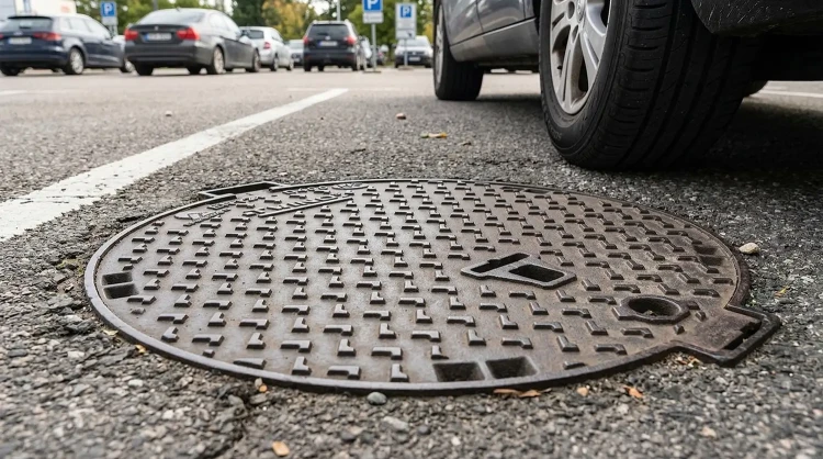 Żeliwny właz drogowy TWINO PKSR78 D400 FI600