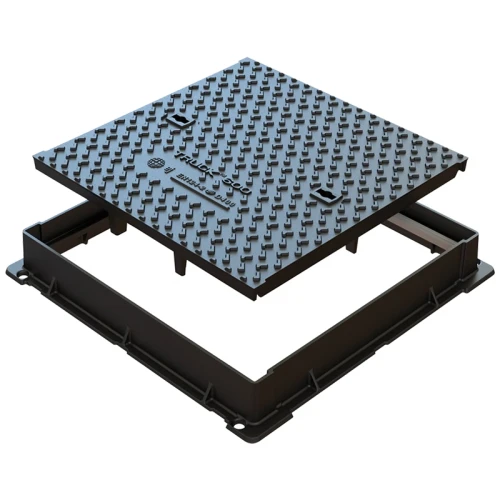 Właz żeliwny drogowy kwadratowy D400