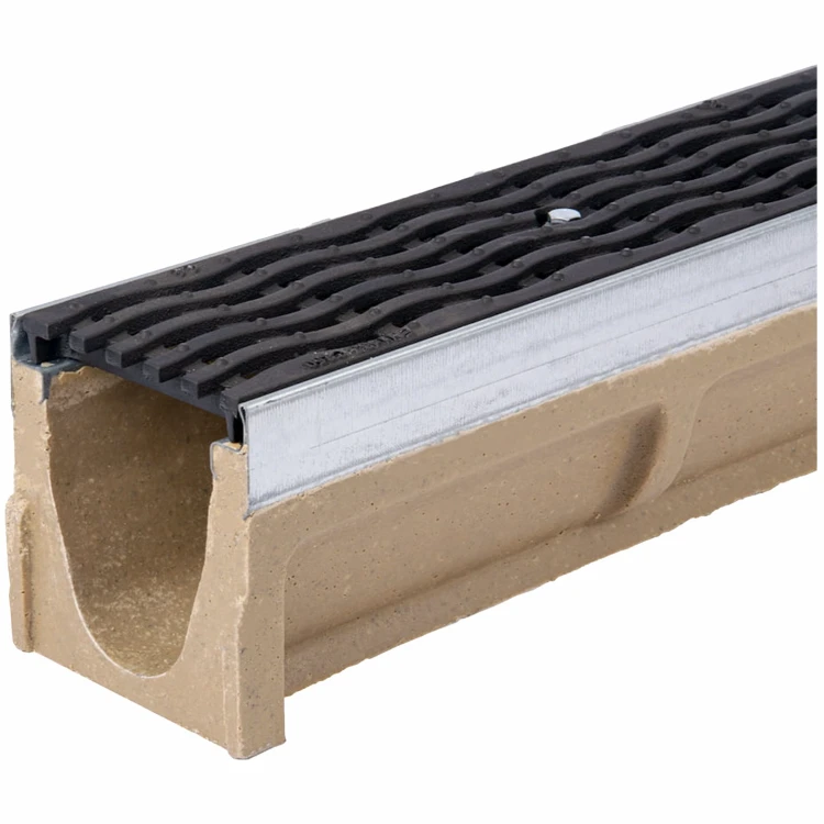 Kanał odwodnienia liniowego z polimerobeton z kratą żeliwną OPTIMA E600