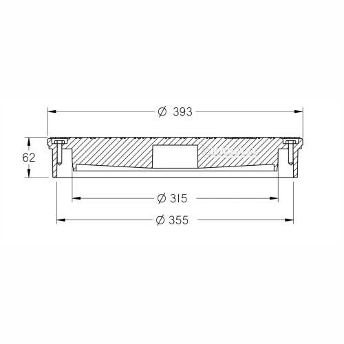 Właz dla rury karbowanej Ø 315 / 355