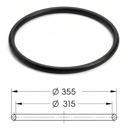 Uszczelka teleskopu do rury karbowanej Ø 315 / 355