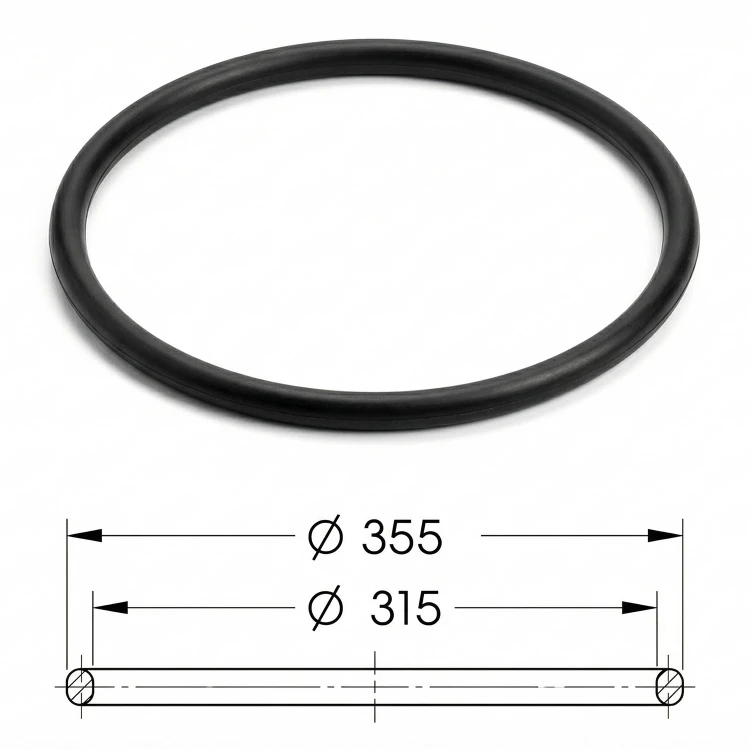 Uszczelka teleskopu do rury karbowanej Ø 315 / 355