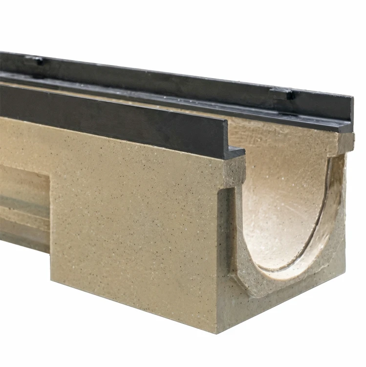 Kanał odwodnienia liniowego z polimerobetonu z listwą i kratą żeliwną SUPER F900 FALA