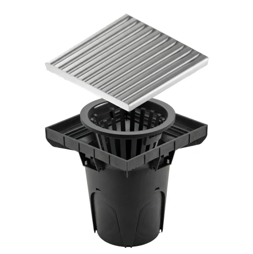 Studzienka odpływowa ściekowa A15 z stali nierdzewnej - 300x300