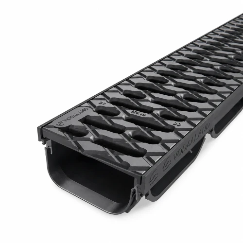 Odpływ liniowy H-40 niski z kratką plastikową