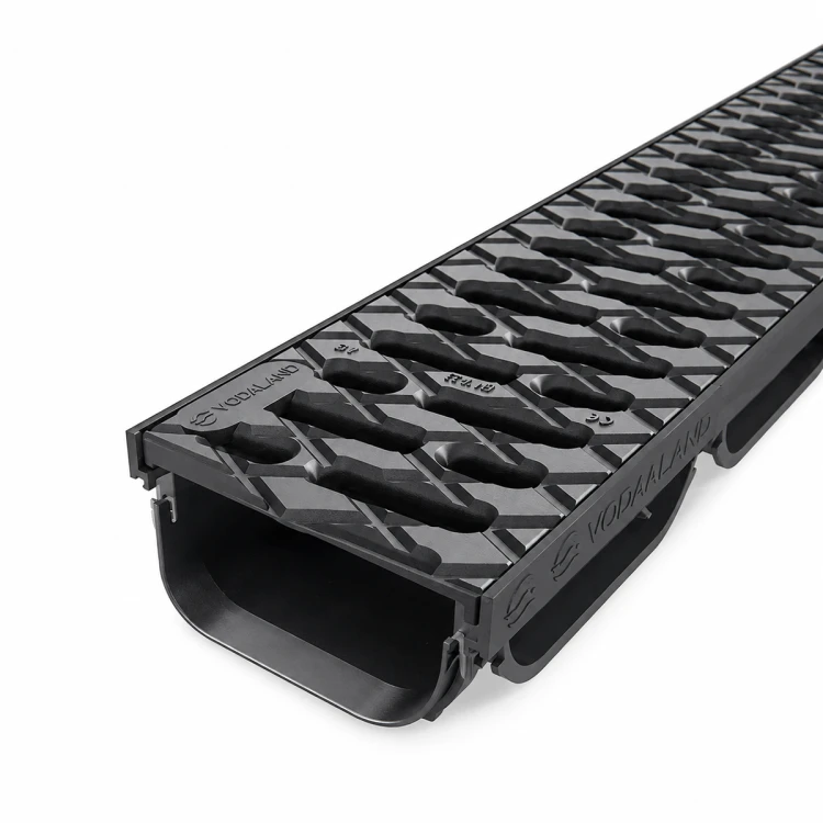 Odpływ liniowy H-40 niski z kratką plastikową