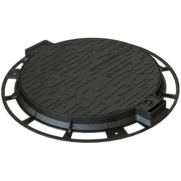 Właz żeliwny DN600 B125 H60 z zamkiem i uszczelką 35258-35