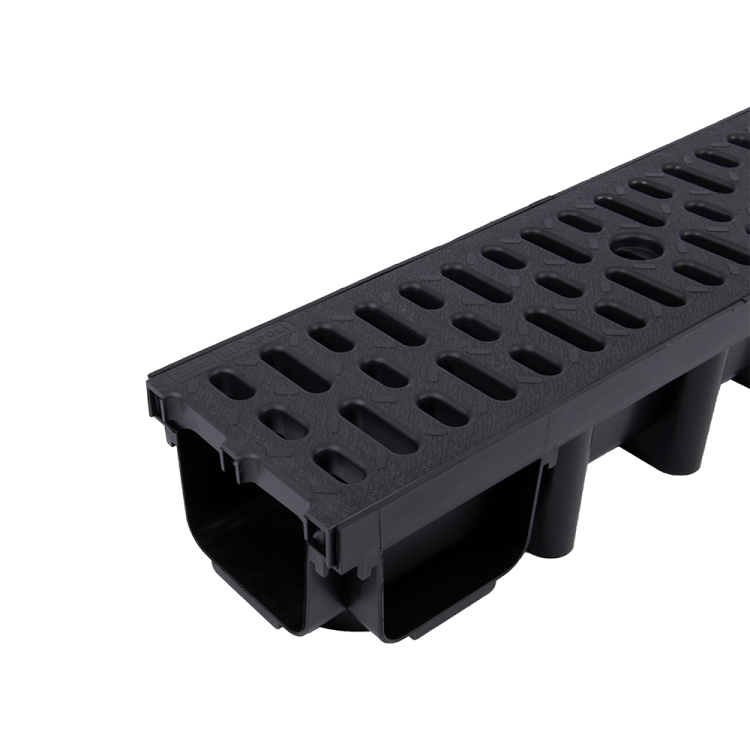 Kanał 98 z kratą PP A15 classic-czarny