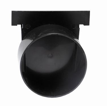 Zaślepka lewa kanału 148 z króćcem fi 110mm