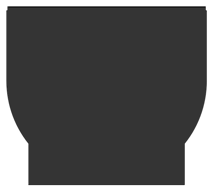 Zaślepka kanału 1000x385x356