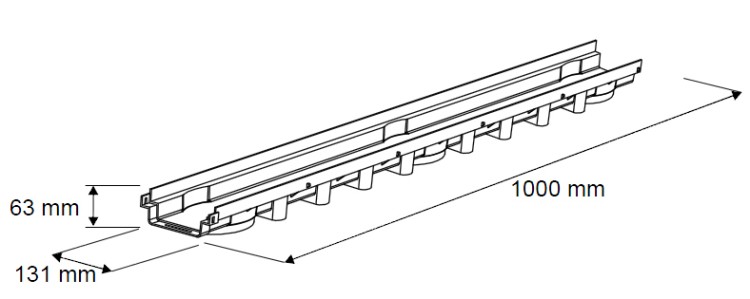Kanał 1000x63 schemat